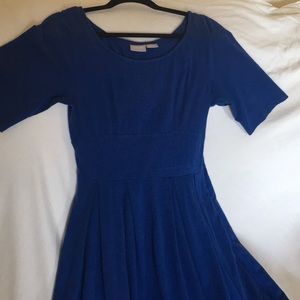 EShakti Royal Blue Knit Dress